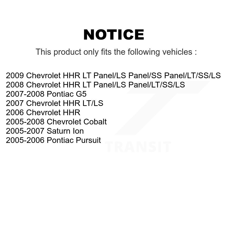 Rear Drum Brake Wheel Cylinder Pair For Chevrolet Cobalt Pontiac G5 Saturn Ion HHR K14-100034 - Image 2