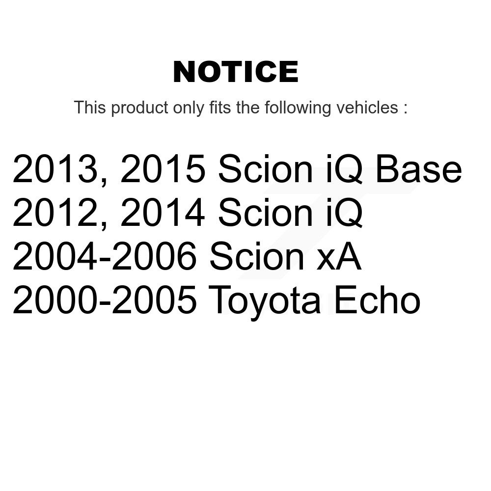 Rear Drum Brake Wheel Cylinder Kit For Toyota Echo Scion iQ xA K14-100091 - Image 2