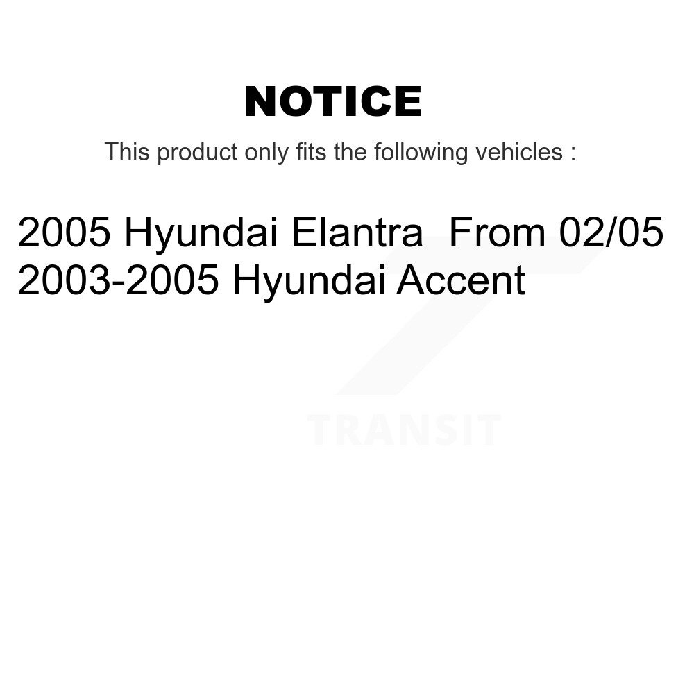 Rear Drum Brake Wheel Cylinder Kit For Hyundai Accent Elantra K14-100106 - Image 2