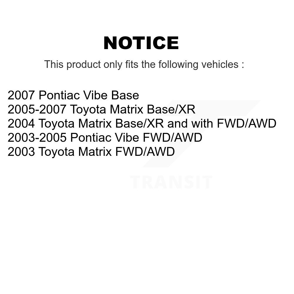 Rear Drum Brake Wheel Cylinder Kit For Toyota Matrix Pontiac Vibe K14-100117 - Image 2