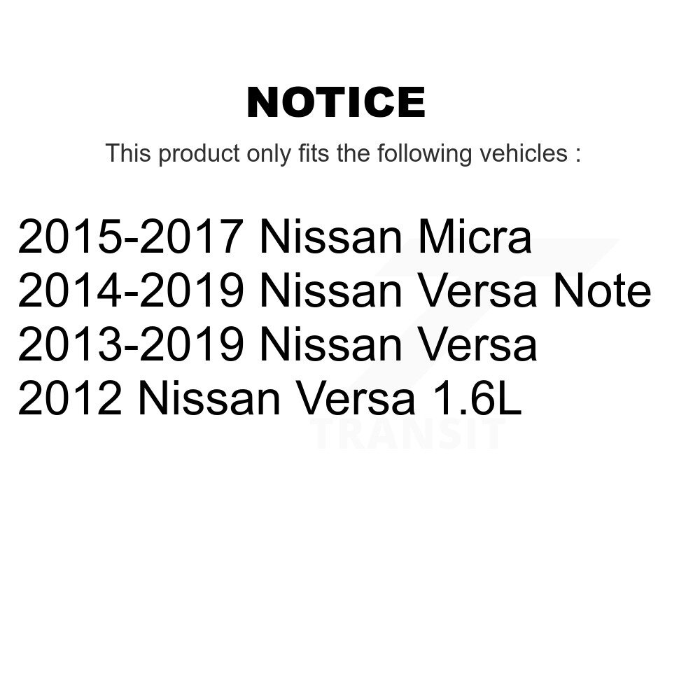Rear Drum Brake Wheel Cylinder Pair For Nissan Versa Note Micra K14-100124 - Image 2