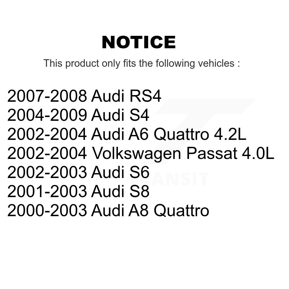 Rear Wheel Bearing Assembly Pair For Volkswagen Passat Audi S4 A6 Quattro RS4 A8 S8 S6 K70-100098 - Image 2