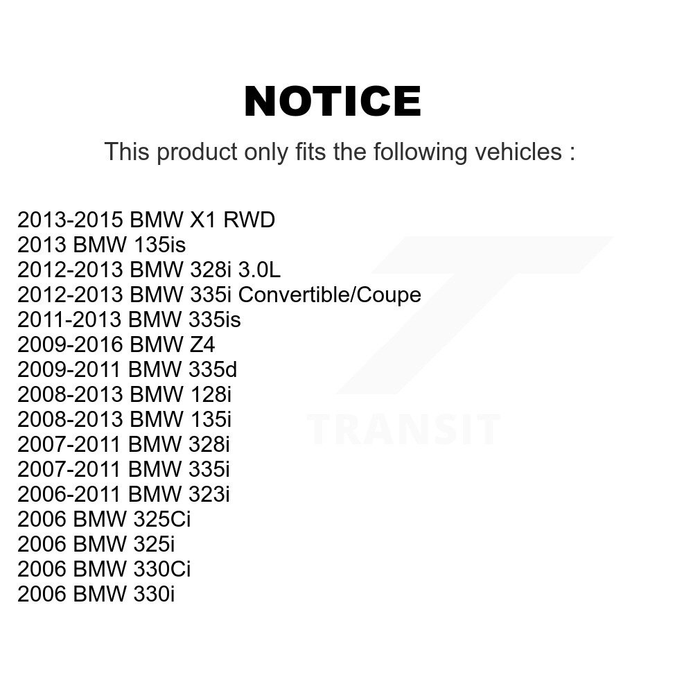 Front Wheel Bearing & Hub Assembly Pair For BMW 323i 328i X1 335i 128i 135i 325i Z4 330i K70-100310 - Image 2