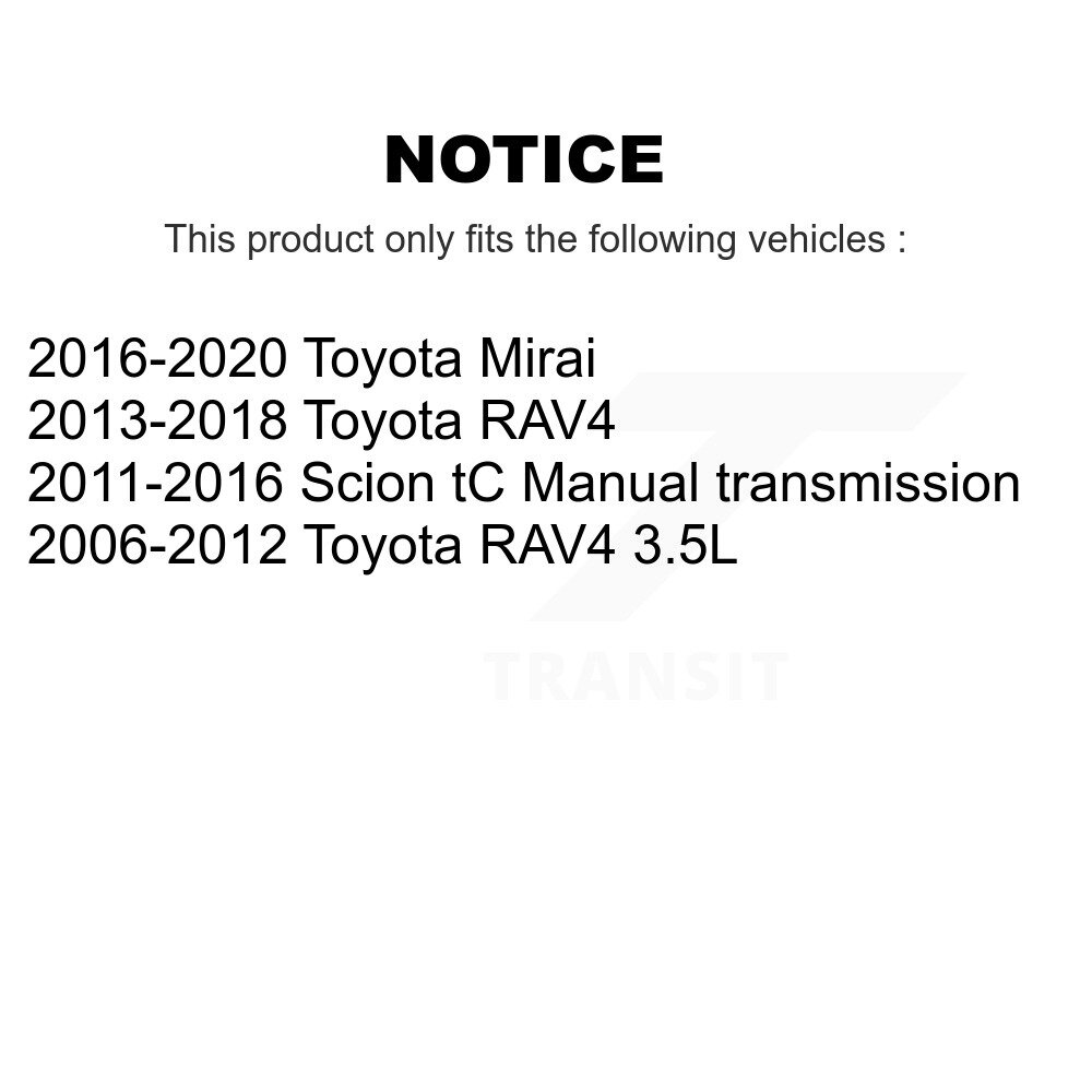 Front Wheel Bearing And Hub Assembly Pair For Toyota RAV4 Scion tC Mirai K70-100313 - Image 2