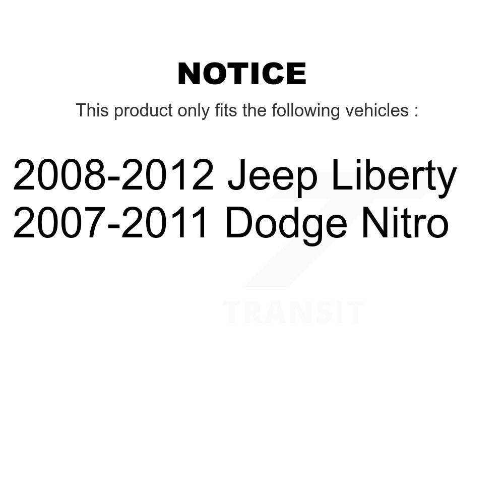 Front Wheel Bearing And Hub Assembly Pair For Jeep Liberty Dodge Nitro K70-100324 - Image 2