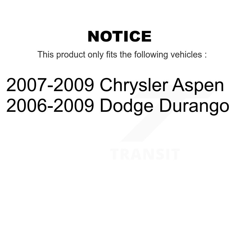 Front Wheel Bearing And Hub Assembly Pair For Dodge Durango Chrysler Aspen K70-100325 - Image 2