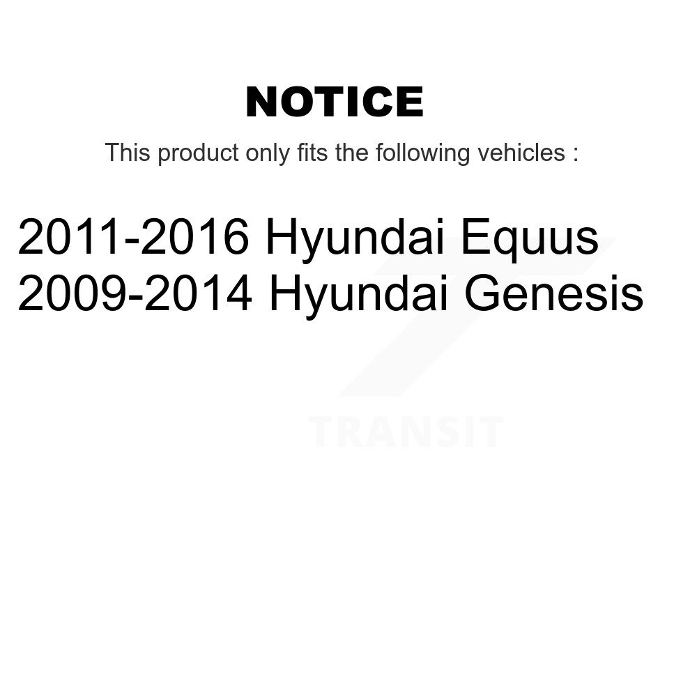 Front Wheel Bearing And Hub Assembly Pair For Hyundai Genesis Equus K70-100331 - Image 2
