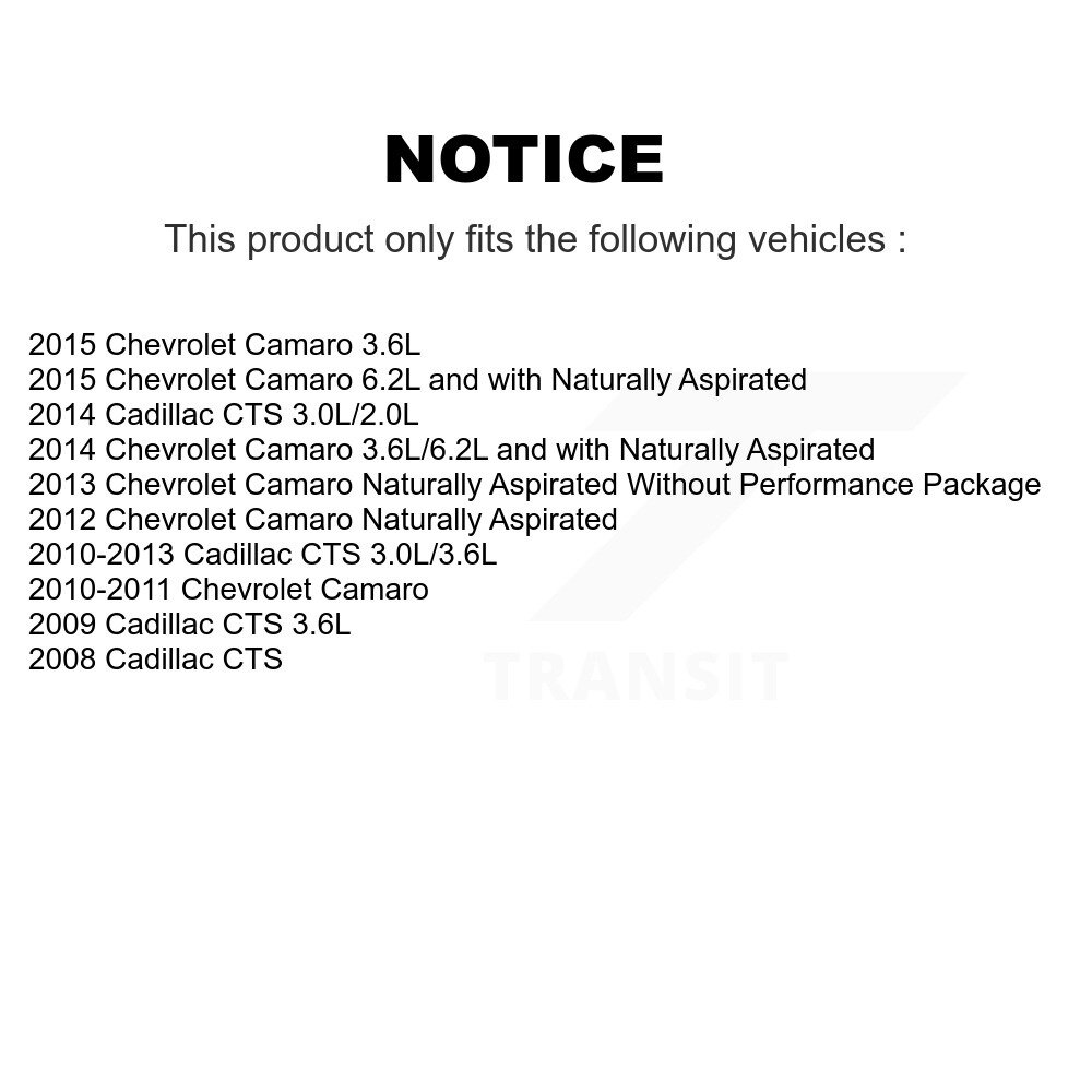 Front Wheel Bearing And Hub Assembly Pair For Chevrolet Camaro Cadillac CTS XTS K70-100333 - Image 2