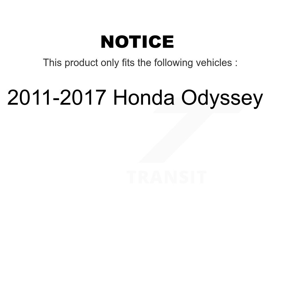 Front Wheel Bearing And Hub Assembly Pair For 2011-2017 Honda Odyssey K70-100340 - Image 2