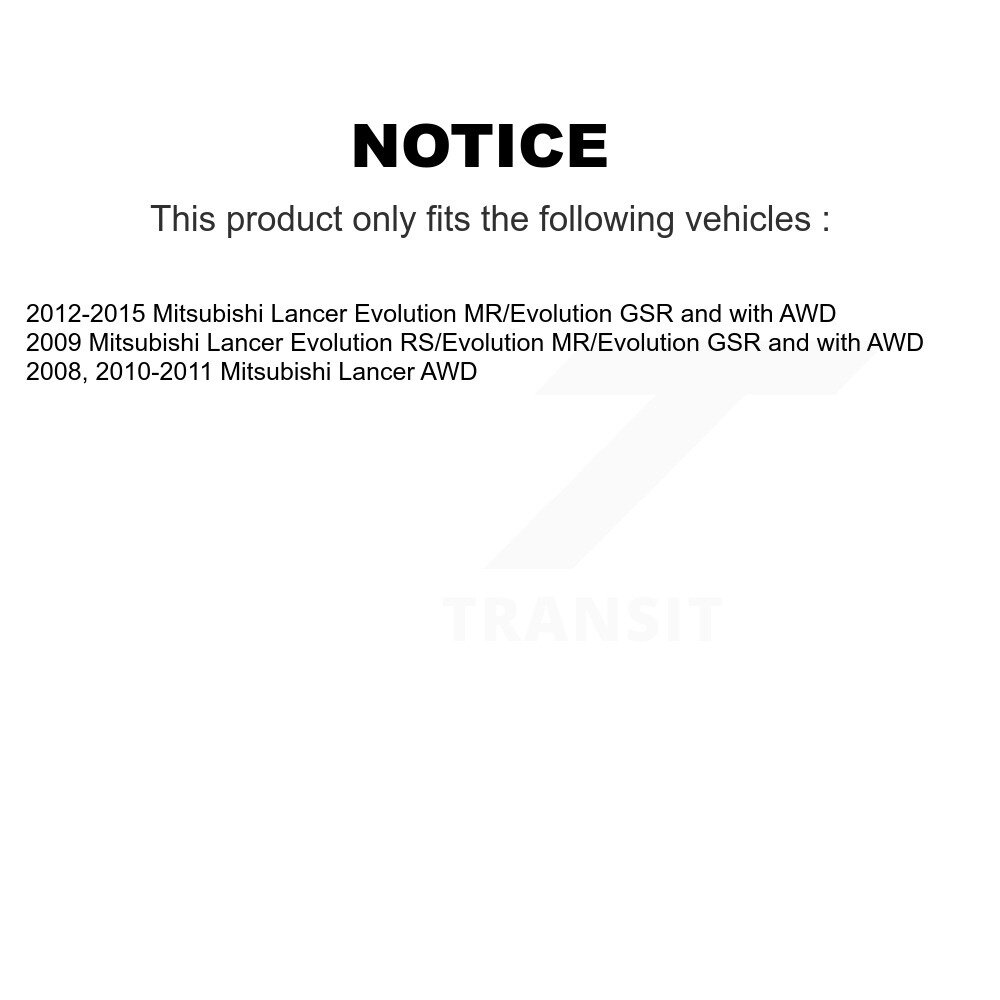 Front Wheel Bearing And Hub Assembly Pair For Mitsubishi Lancer K70-100345 - Image 2