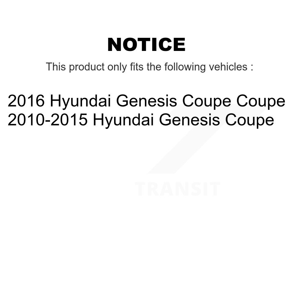 Front Wheel Bearing And Hub Assembly Pair For Hyundai Genesis Coupe K70-100362 - Image 2