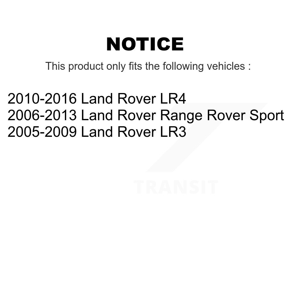 Front Wheel Bearing And Hub Assembly Pair For Land Rover Range Sport LR4 LR3 K70-100411 - Image 2
