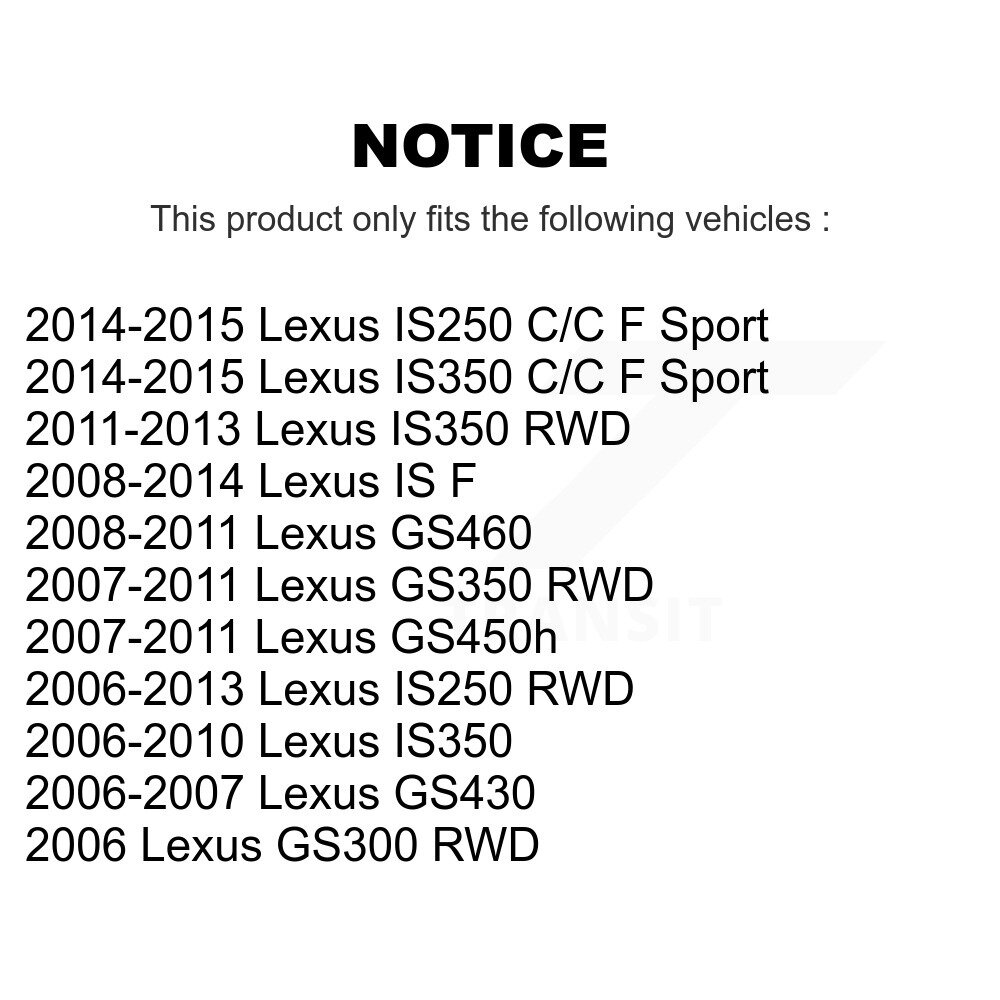 Front Wheel Bearing Hub Assembly Kit For Lexus IS250 IS350 GS350 GS300 IS F GS450h GS430 K70-100468 - Image 2