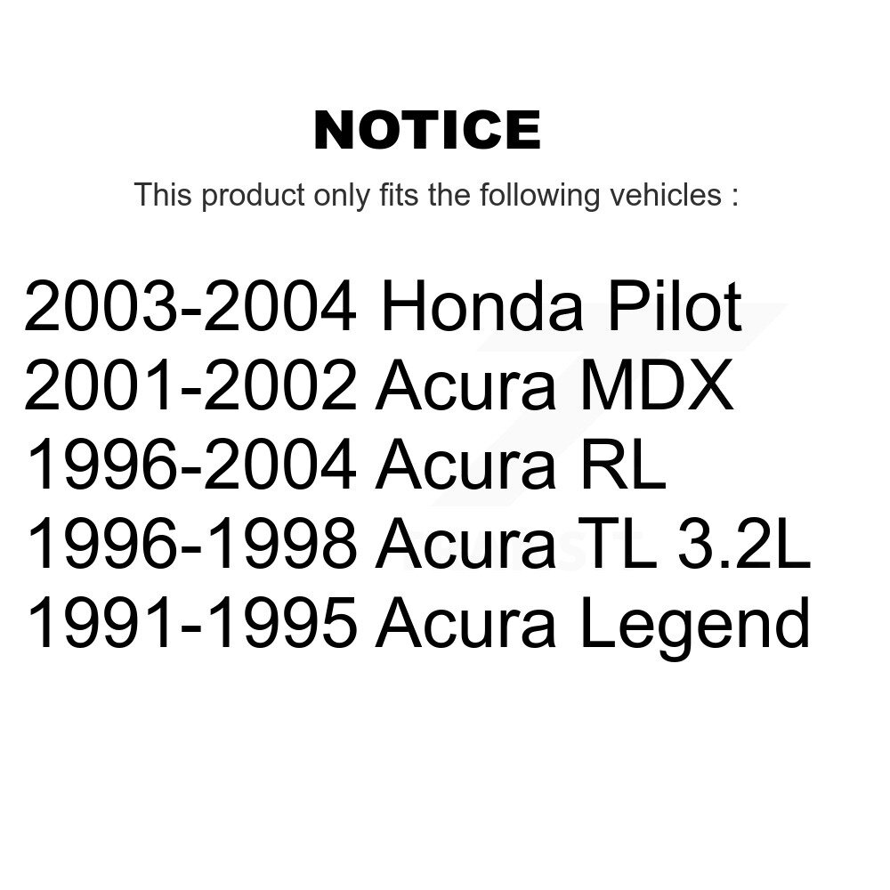 Front Wheel Bearing Pair For Honda Pilot Acura MDX RL TL Legend K70-100489 - Image 2