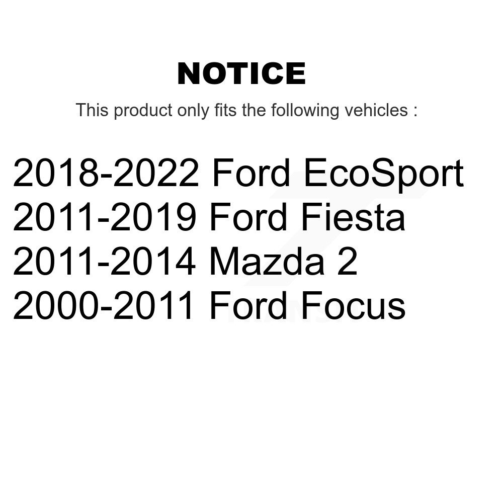 Front Wheel Bearing Pair For Ford Focus Fiesta EcoSport Mazda 2 K70-100502 - Image 2