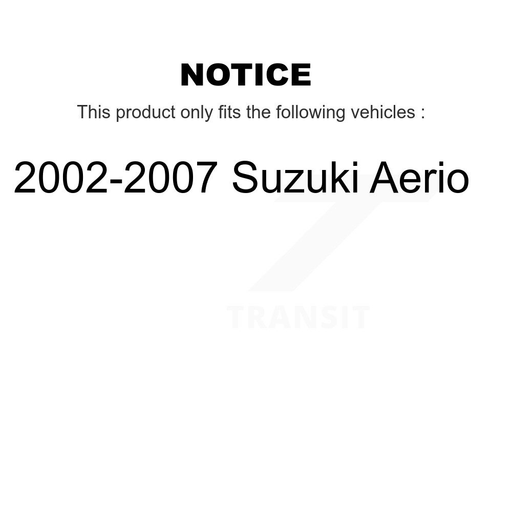 Front Wheel Bearing Pair For 2002-2007 Suzuki Aerio K70-100515 - Image 2
