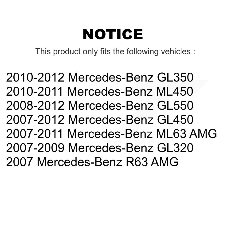Front Wheel Bearing Pair For Mercedes-Benz GL350 GL320 GL450 GL550 ML63 AMG R63 ML450 K70-100535 - Image 2