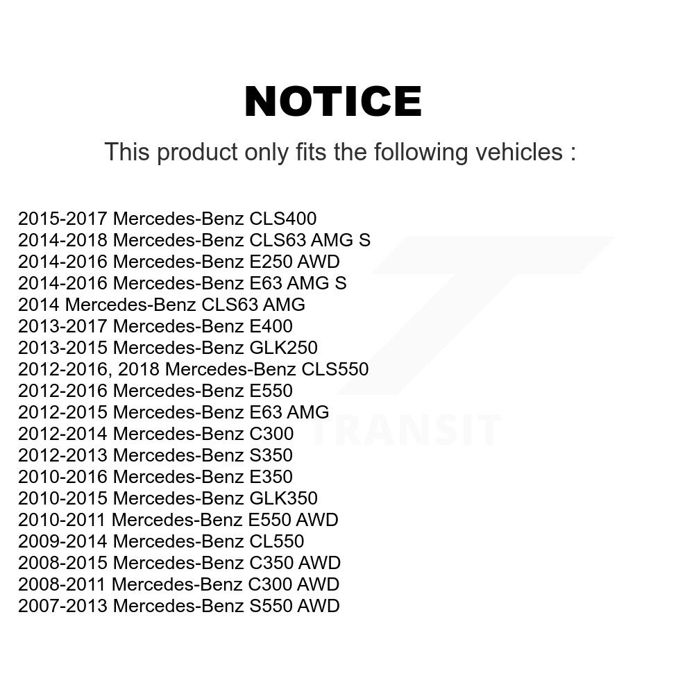 Front Wheel Bearing Pair For Mercedes-Benz C300 GLK350 GLK250 E350 C350 E400 E550 S550 S K70-100543 - Image 2