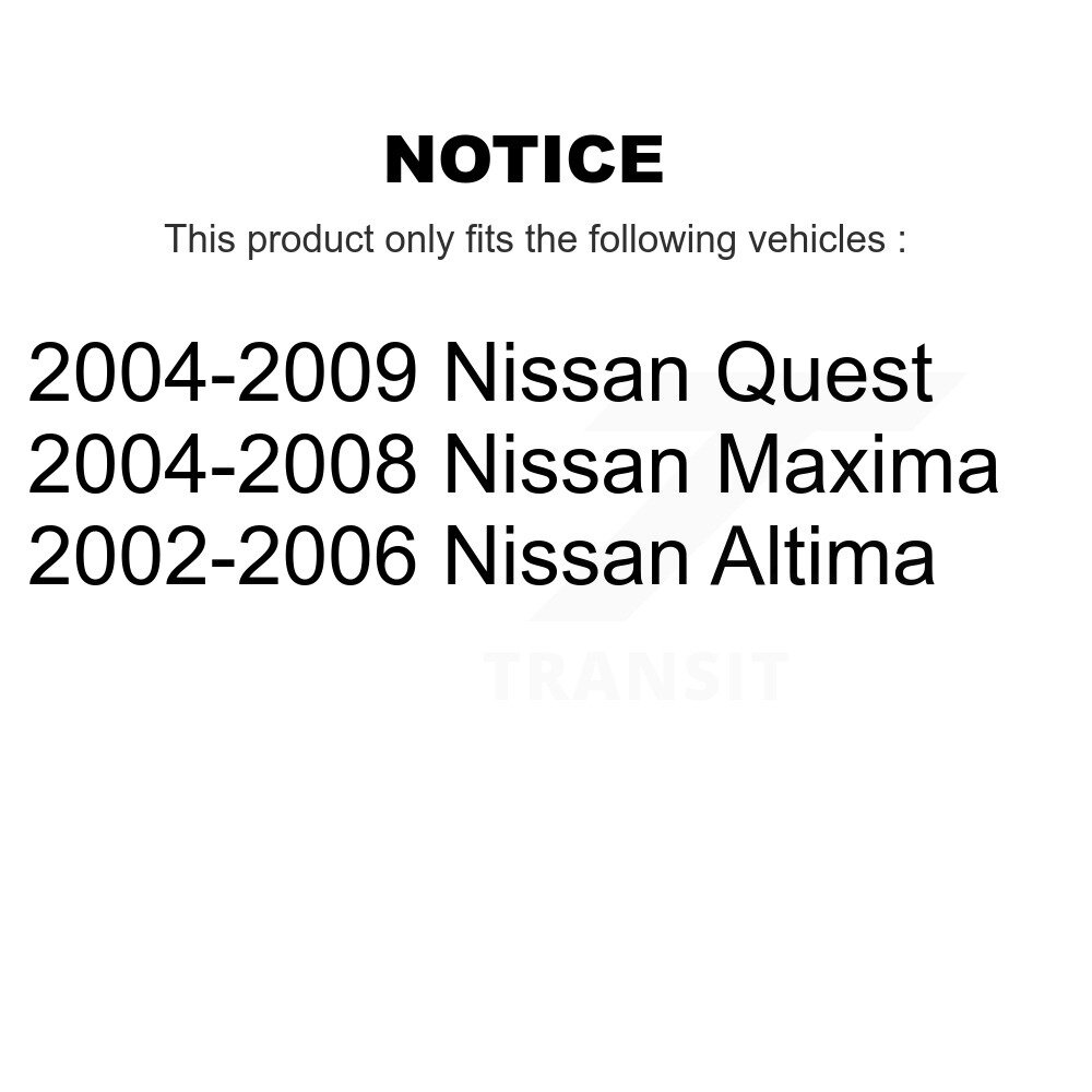 Rear Wheel Bearing And Hub Assembly Pair For Nissan Altima Maxima Quest K70-100639 - Image 2