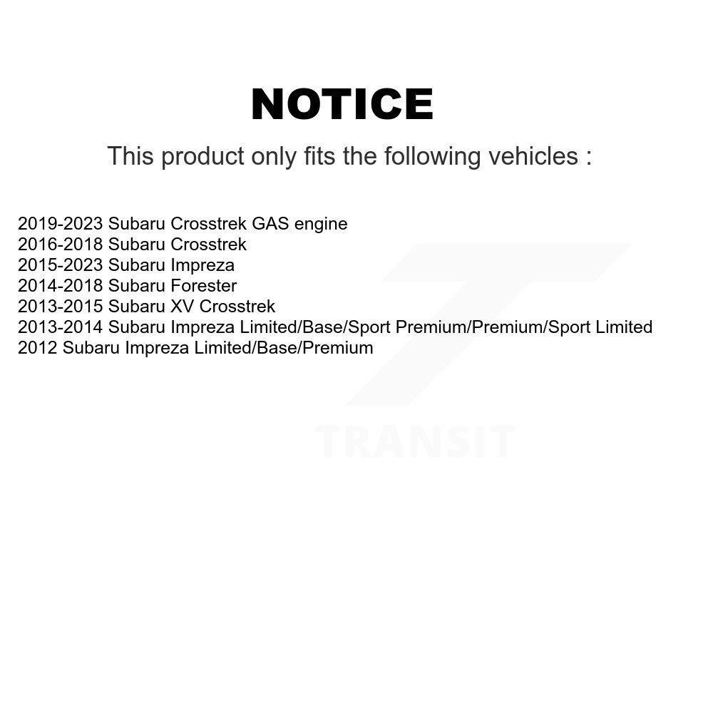 Rear Wheel Bearing And Hub Assembly Pair For Subaru Crosstrek Impreza Forester XV K70-100758 - Image 2