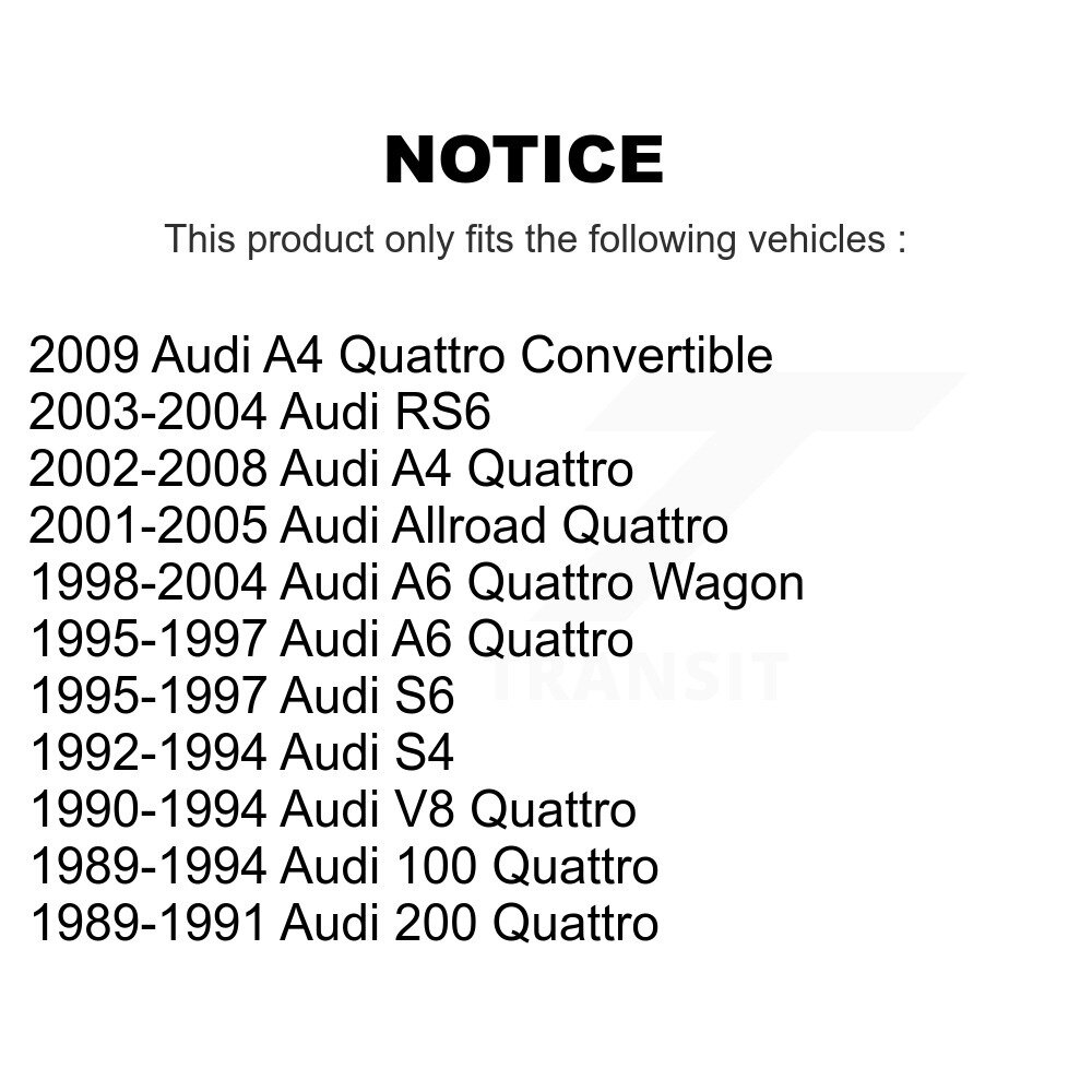 Rear Wheel Bearing Pair For Audi A4 Quattro A6 Allroad RS6 S4 S6 100 V8 200 K70-101049 - Image 2