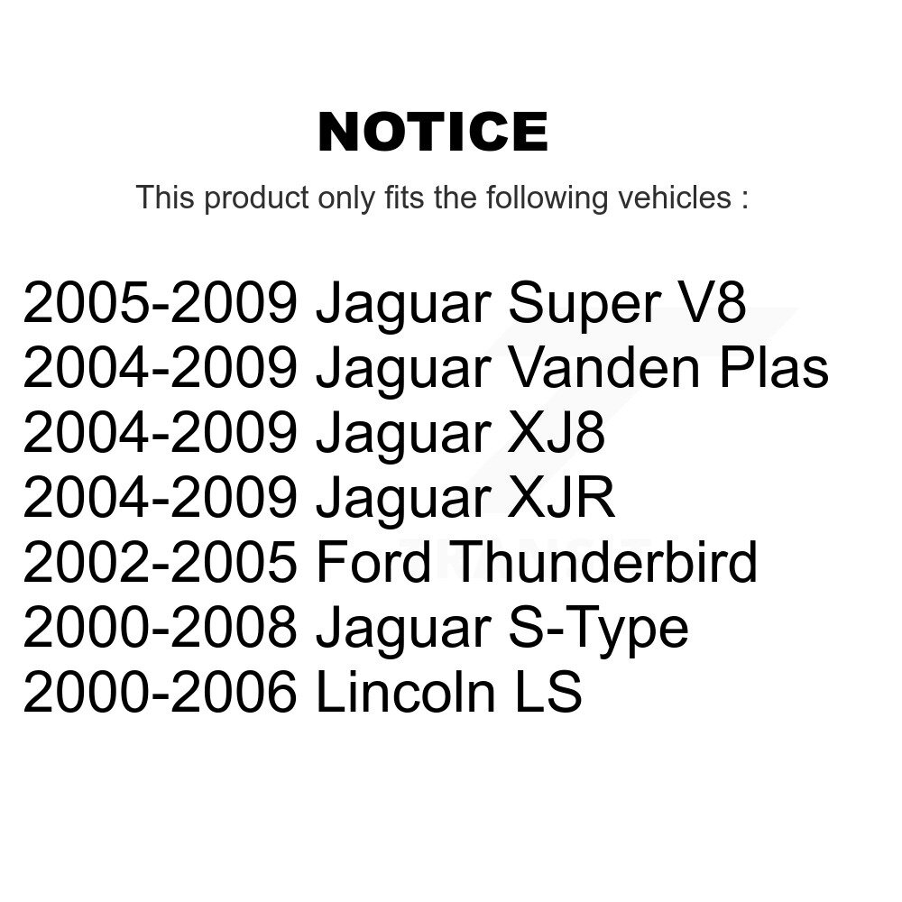 Rear Wheel Bearing Pair For Jaguar Ford Thunderbird S-Type Lincoln LS Vanden Plas XJ8 XJR K70-101068 - Image 2