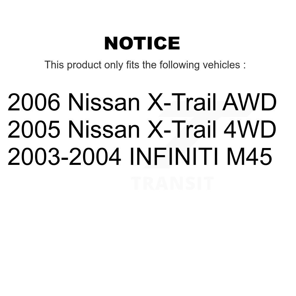 Rear Wheel Bearing Pair For Nissan X-Trail INFINITI M45 K70-101071 - Image 2