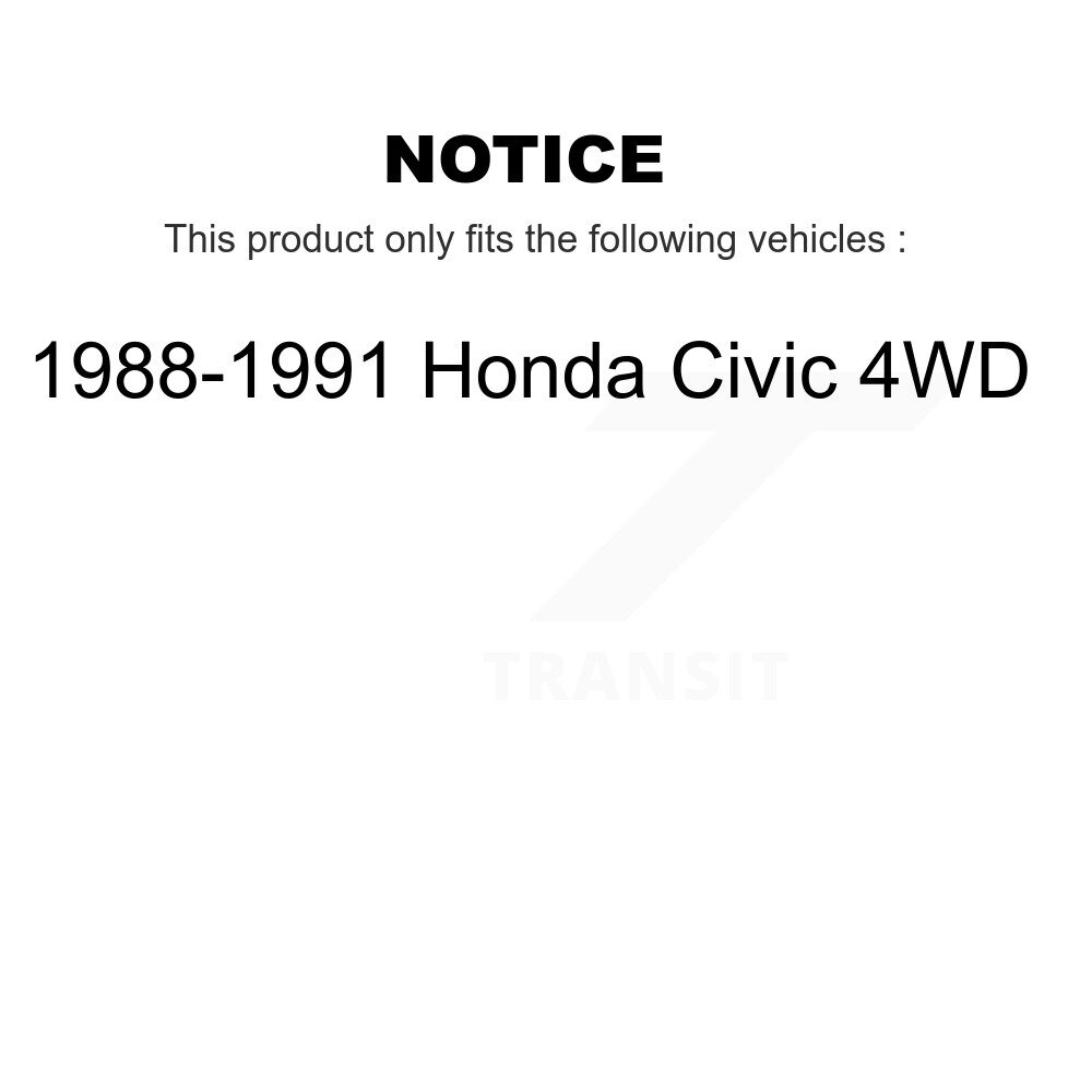 Rear Wheel Bearing Pair For 1988-1991 Honda Civic 4WD K70-101082 - Image 2