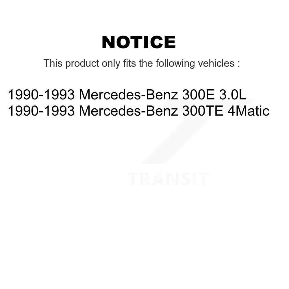 Front Rear Wheel Bearing Kit For 1990-1993 Mercedes-Benz 300E 300TE K70-101143 - Image 2