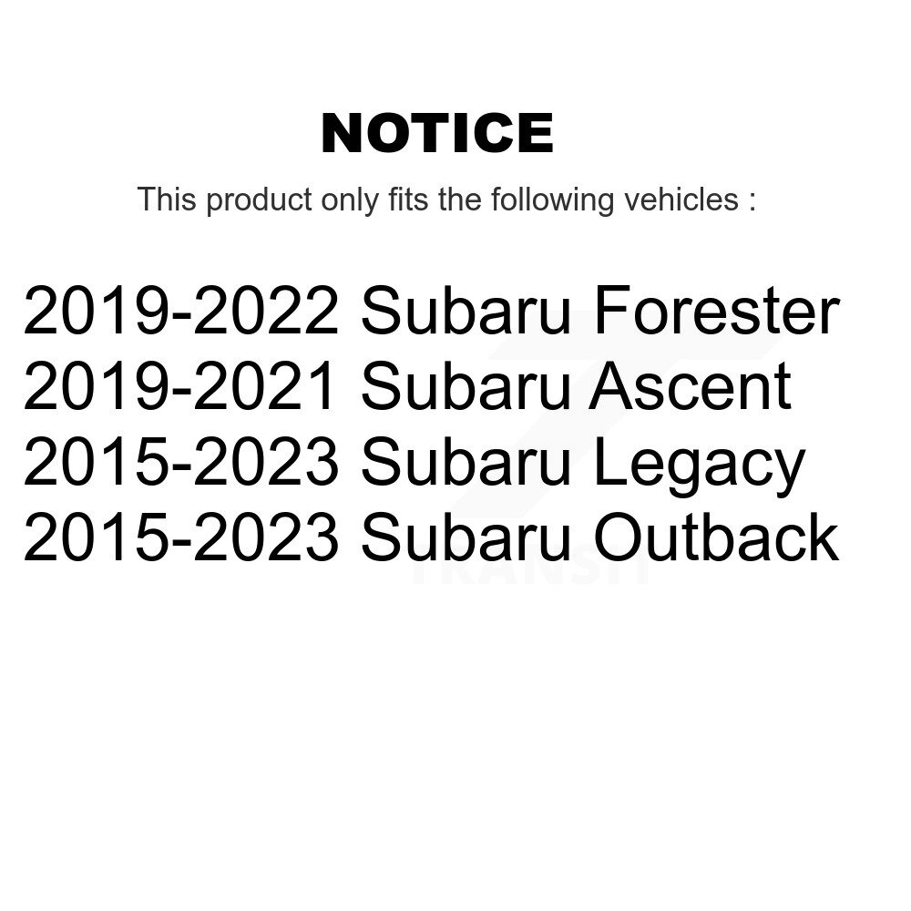 Rear Wheel Bearing And Hub Assembly Pair For Subaru Outback Forester Legacy Ascent K70-101333 - Image 2