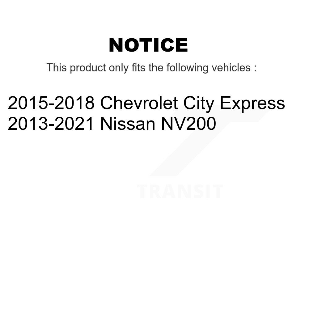 Rear Wheel Bearing And Hub Assembly Pair For Nissan NV200 Chevrolet City Express K70-101383 - Image 2