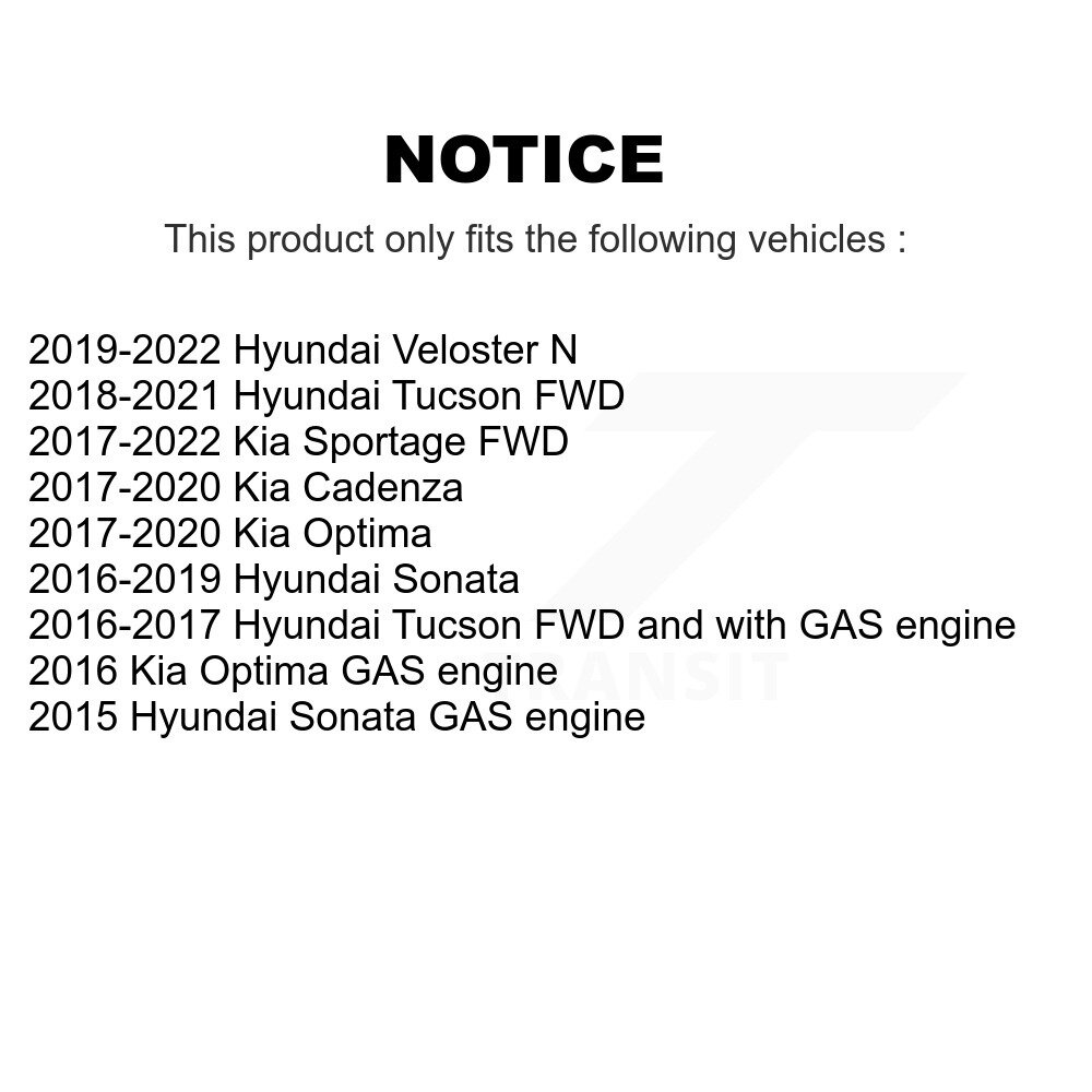 Rear Wheel Bearing And Hub Assembly Pair For Hyundai Tucson Kia Sportage Sonata Optima N K70-101386 - Image 2