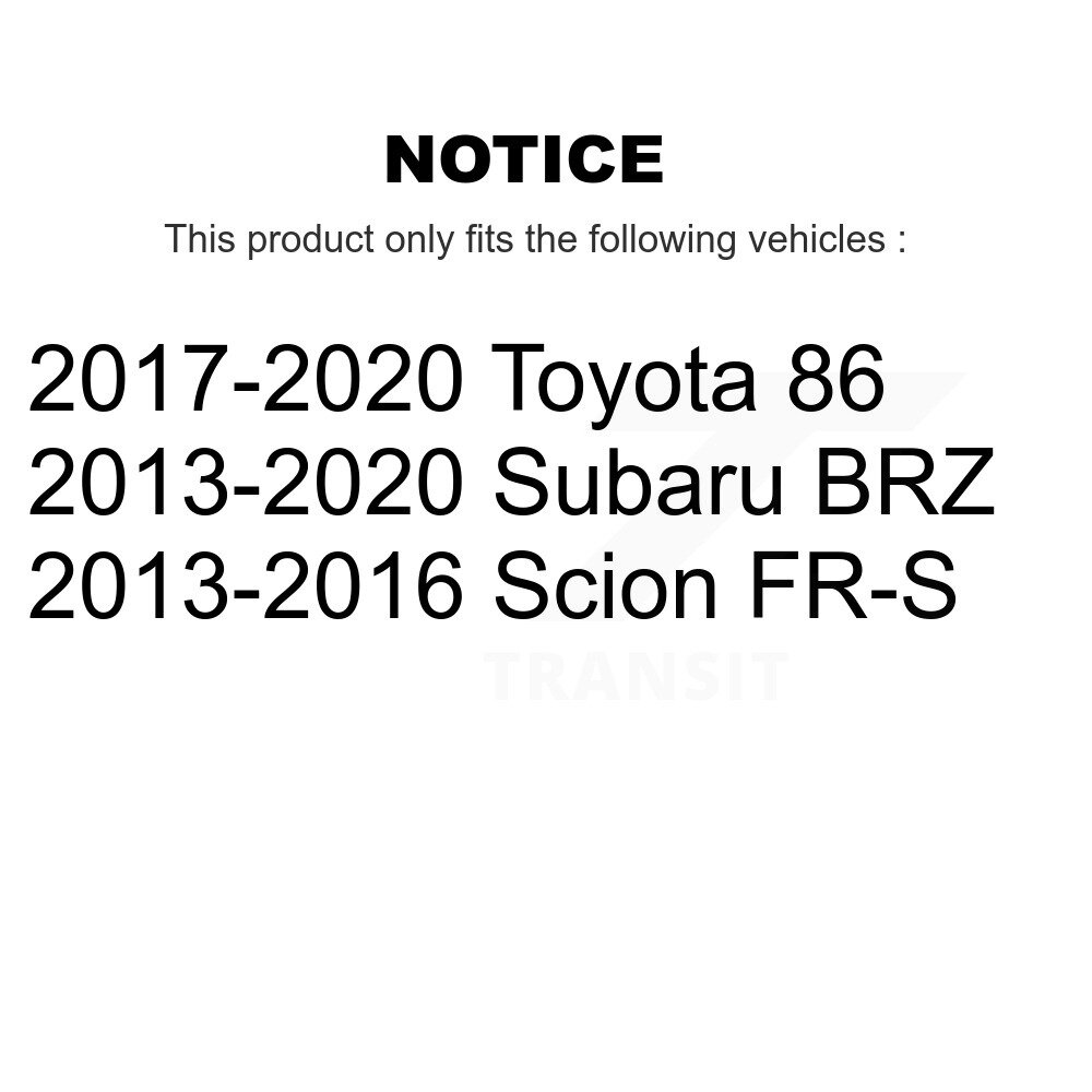 Front Wheel Bearing And Hub Assembly Pair For Scion FR-S Subaru BRZ Toyota 86 K70-101407 - Image 2