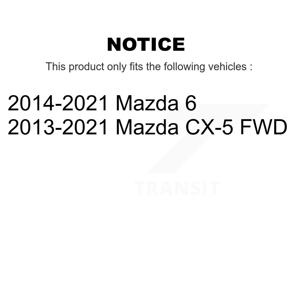 Front Rear Wheel Bearing & Hub Assembly Kit For Mazda CX-5 6 K70-101434 - Image 2