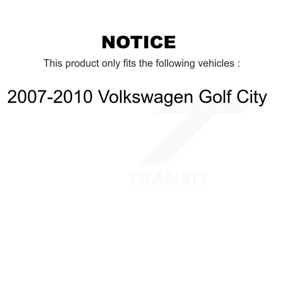 Front Rear Wheel Bearing & Hub Assembly Kit For 2007-2009 Volkswagen Golf City K70-101446 - Image 2
