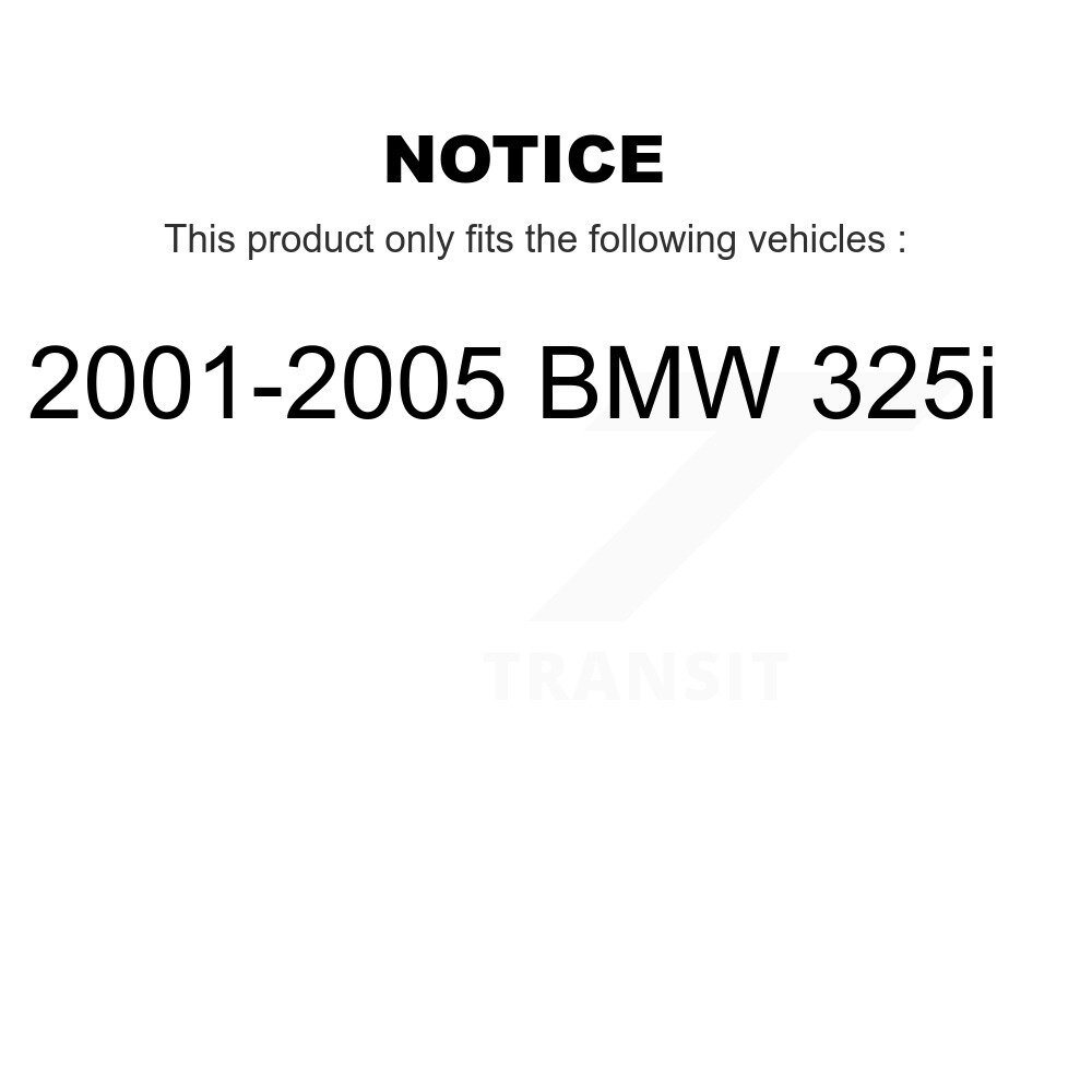 Front Rear Wheel Bearing Kit For 2001-2005 BMW 325i K70-101447 - Image 2