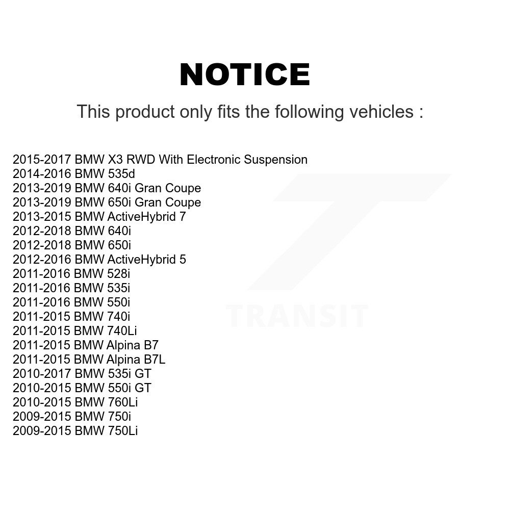 Front Wheel Bearing Hub Assembly Pair For BMW X3 528i 650i 535i 750Li 750i 550i 640i Gran K70-101476 - Image 2