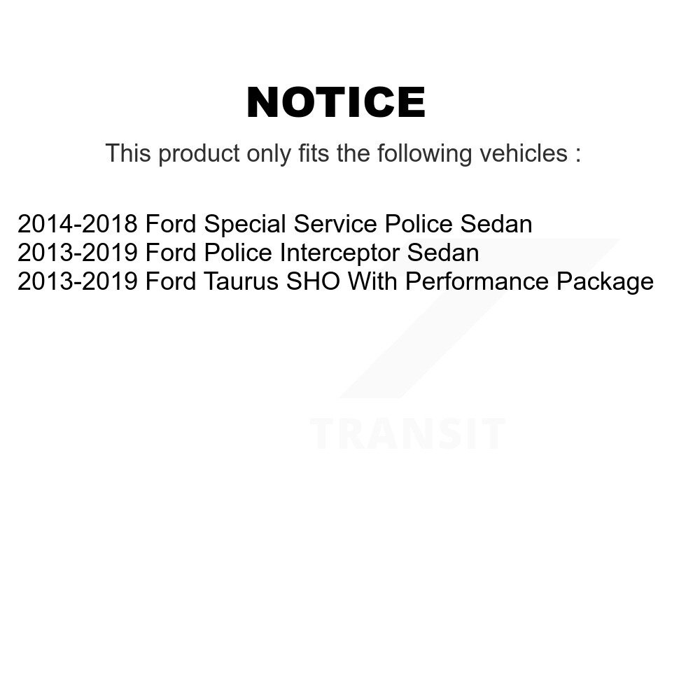 Front Wheel Bearing & Hub Assembly Pair For Ford Taurus Police Interceptor Sedan Special K70-101477 - Image 2