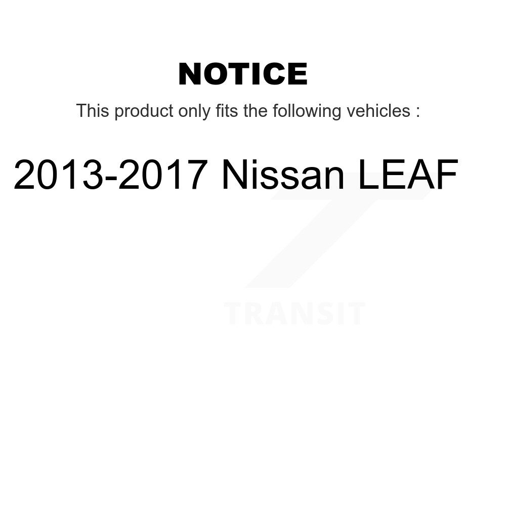 Rear Wheel Bearing And Hub Assembly Pair For 2013-2017 Nissan LEAF K70-101506 - Image 2