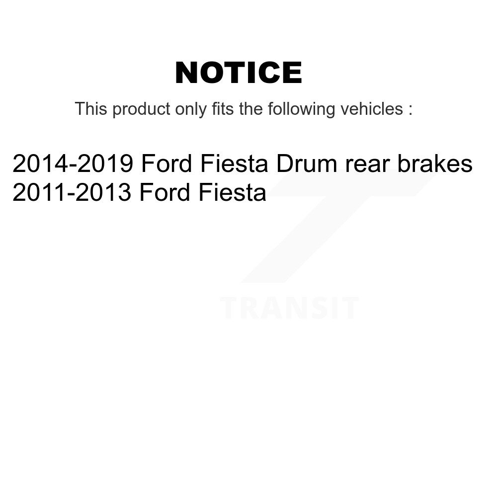 Front Rear Wheel Bearing And Hub Assembly Kit For Ford Fiesta K70-101573 - Image 2