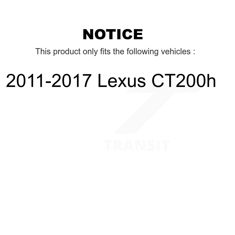 Front Rear Wheel Bearing & Hub Assembly Kit For 2011-2017 Lexus CT200h K70-101828 - Image 2