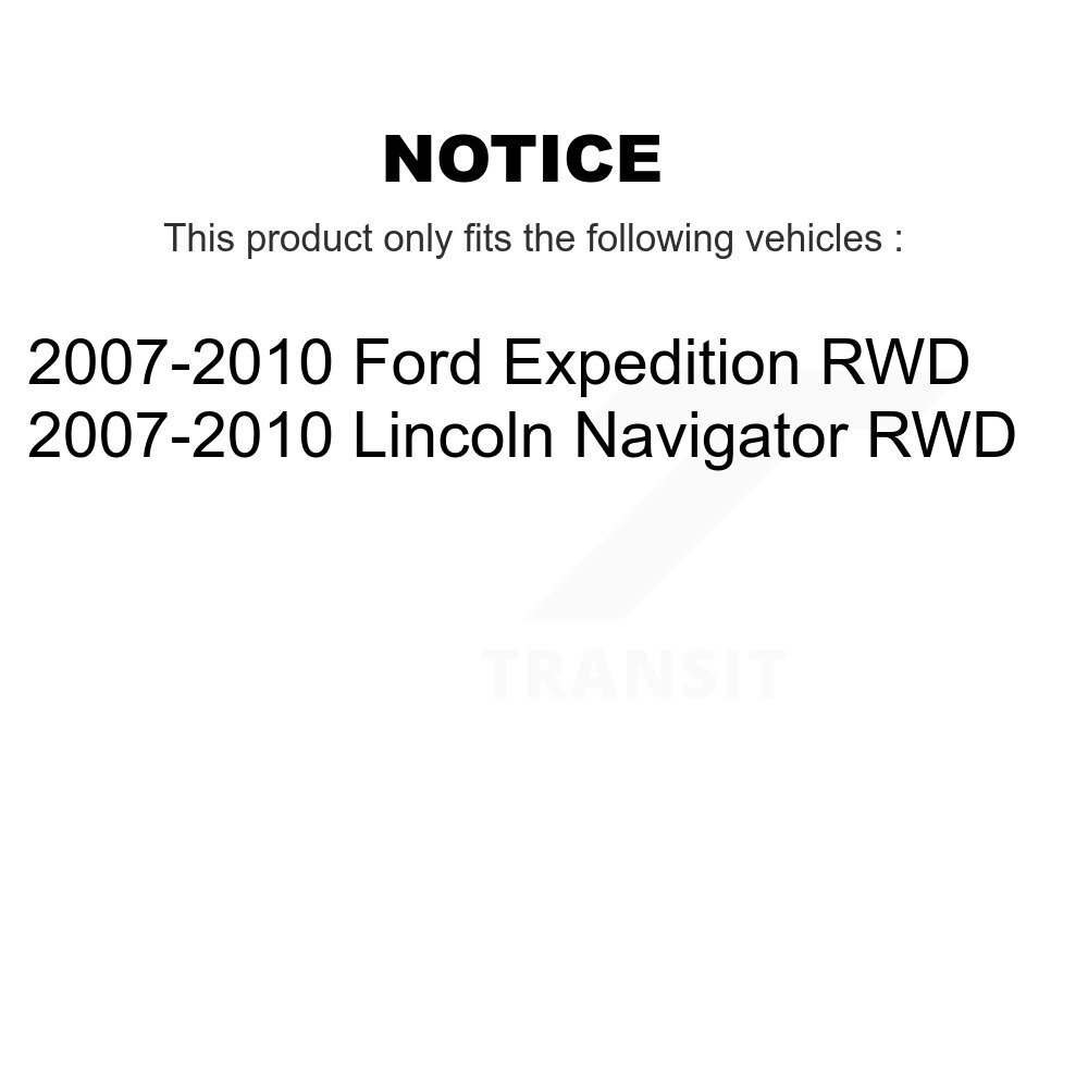 Front Rear Wheel Bearing & Hub Assembly Kit For Ford Expedition Lincoln Navigator RWD K70-101852 - Image 2