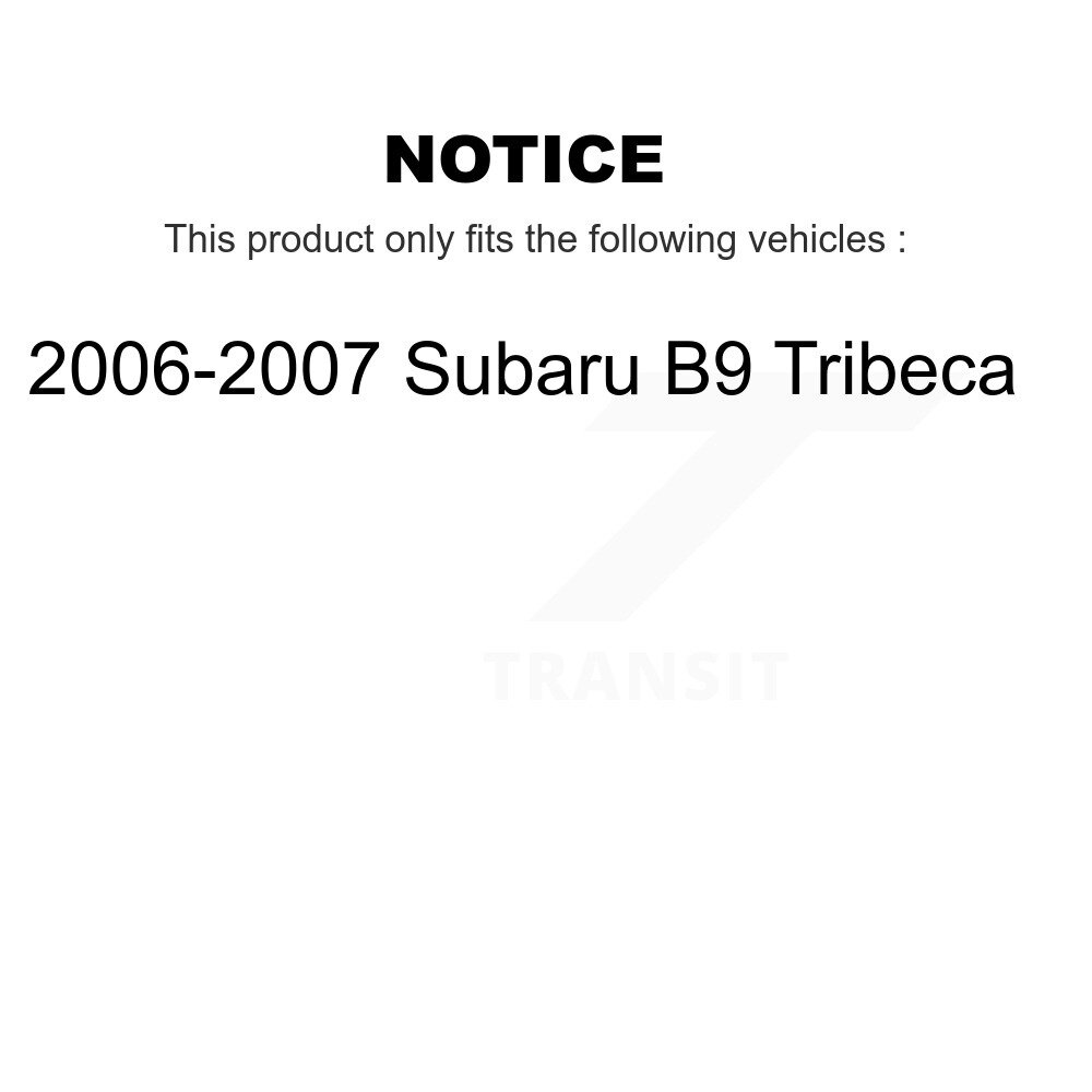Front Rear Wheel Bearing & Hub Assembly Kit For 2006-2007 Subaru B9 Tribeca K70-101866 - Image 2