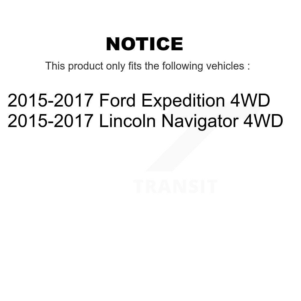 Front Wheel Bearing Hub Assembly Pair For 2015-2017 Ford Expedition Lincoln Navigator 4WD K70-101871 - Image 2