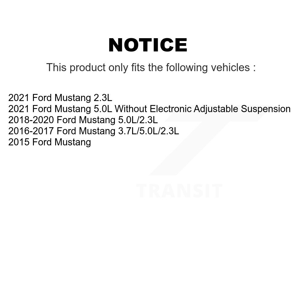 Front Wheel Bearing And Hub Assembly Pair For Ford Mustang K70-101872 - Image 2
