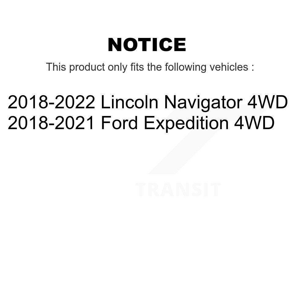 Front Rear Wheel Bearing & Hub Assembly Kit For Ford Expedition Lincoln Navigator 4WD K70-101920 - Image 2