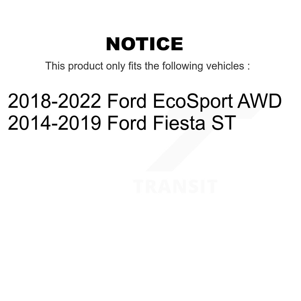 Front Rear Wheel Bearing Kit For Ford EcoSport Fiesta K70-102014 - Image 2
