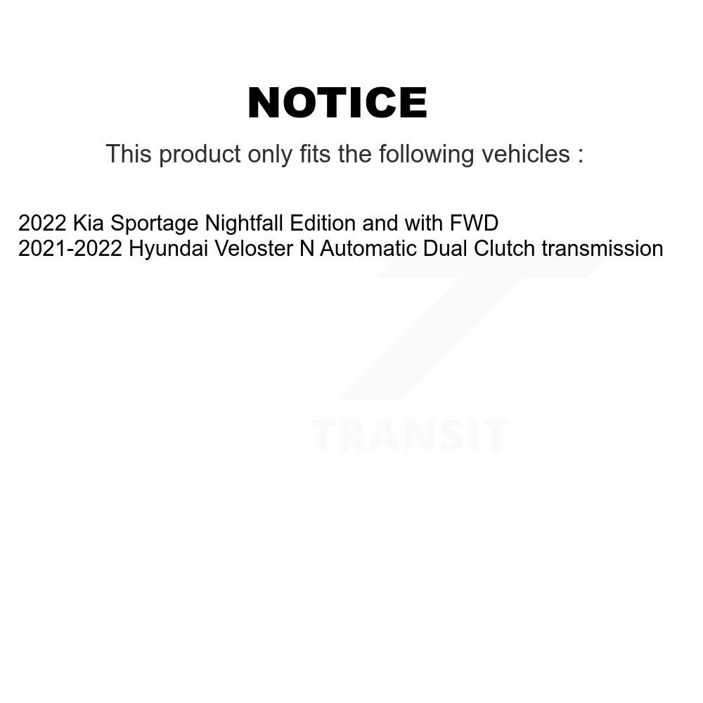 Front Rear Wheel Bearing & Hub Assembly Kit For Kia Sportage Hyundai Veloster N K70-102031 - Image 2