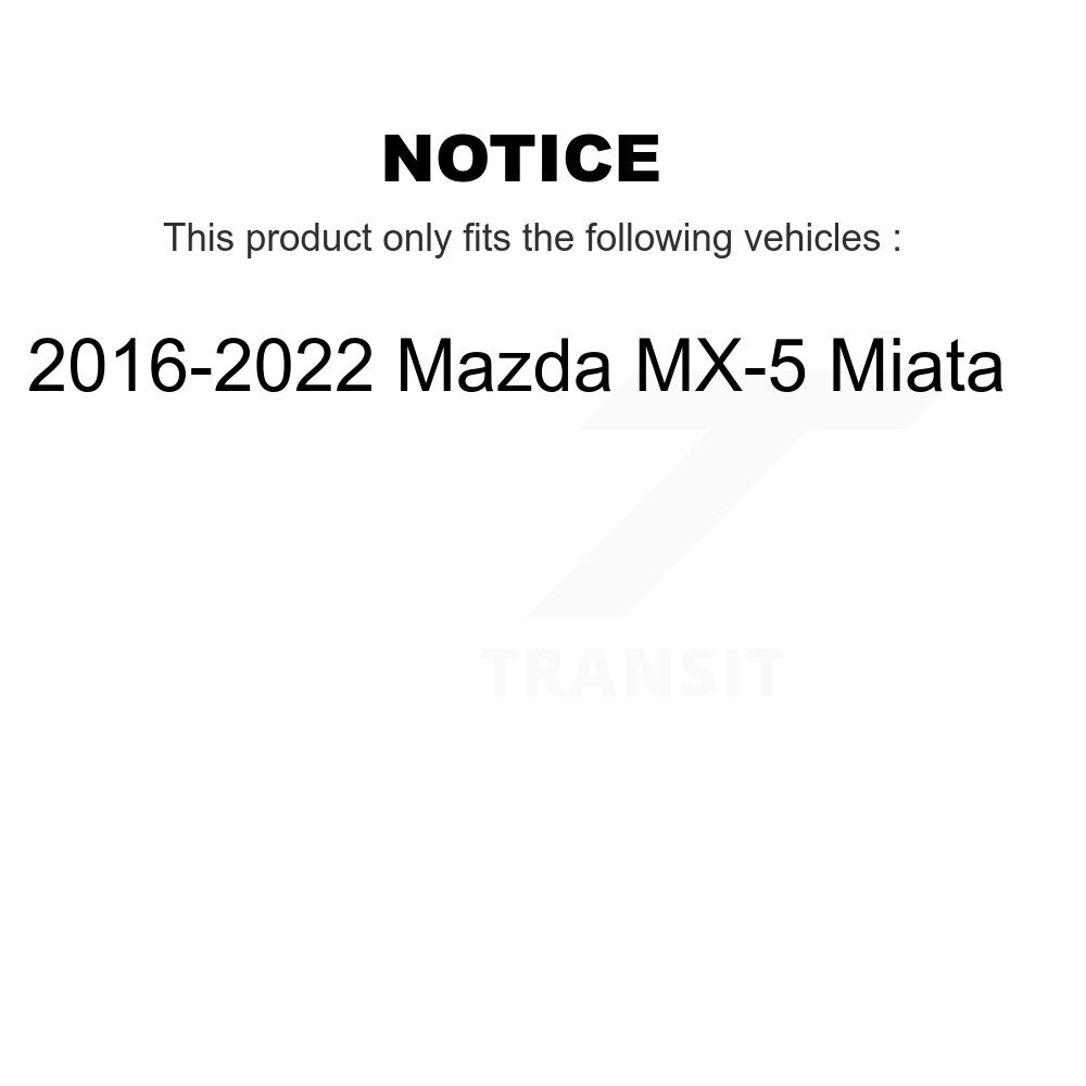 Front Wheel Bearing And Hub Assembly Pair For 2016-2022 Mazda MX-5 Miata K70-102075 - Image 2