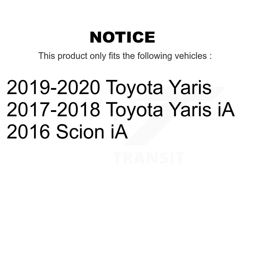 Front Wheel Bearing And Hub Assembly Pair For Toyota Yaris iA Scion K70-102086 - Image 2